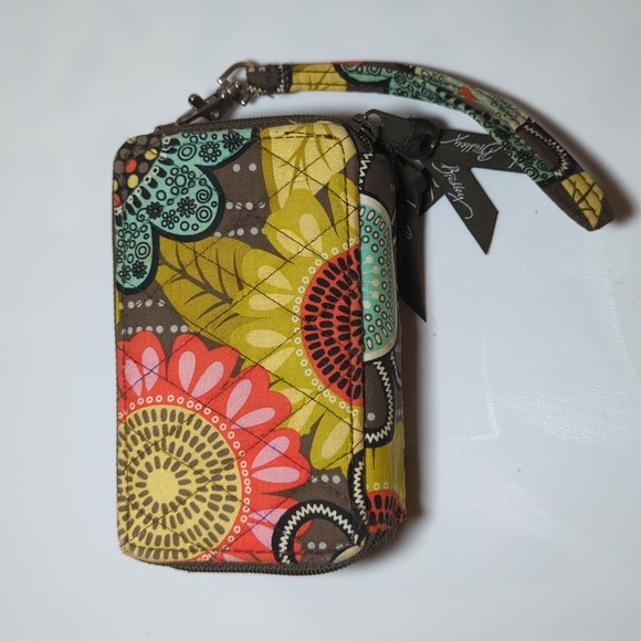Vera Bradley Flower Shower All-in-One Women's Wristlet Wallet RFID Protection - Picture 2 of 5
